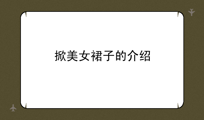 掀美女裙子的介绍