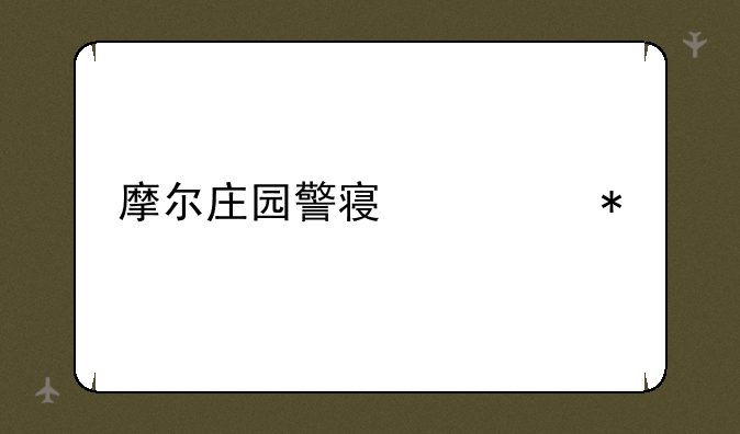 摩尔庄园警察任务