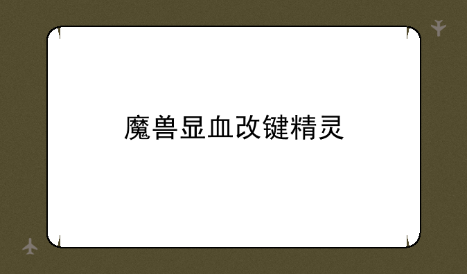 魔兽显血改键精灵