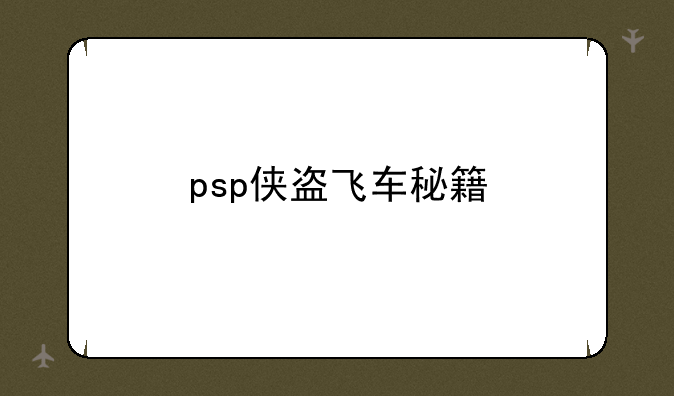psp侠盗飞车秘籍