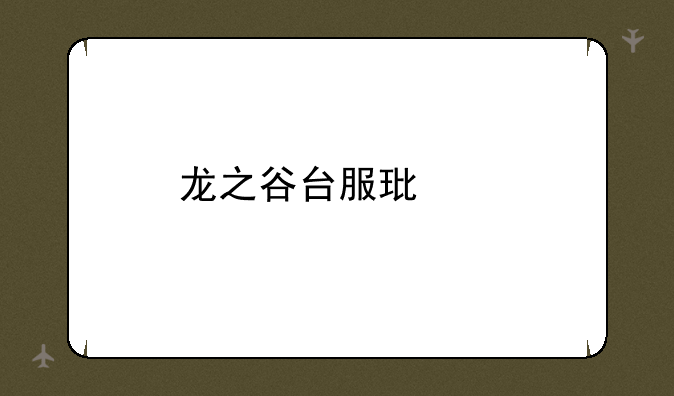龙之谷台服环境