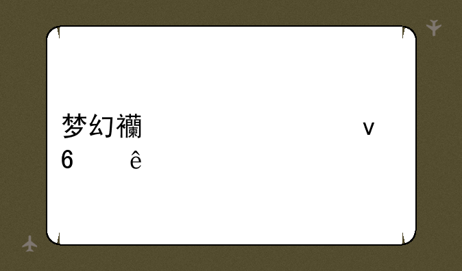 梦幻西游主页面十级