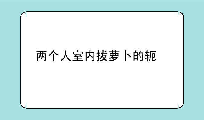 两个人室内拔萝卜的软件