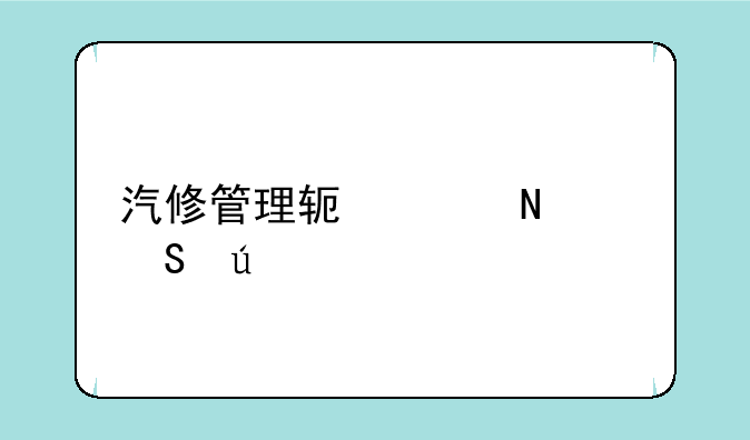 汽修管理软件哪个比较好