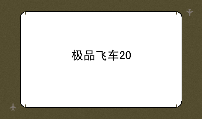 极品飞车20