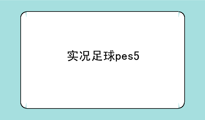 实况足球pes5
